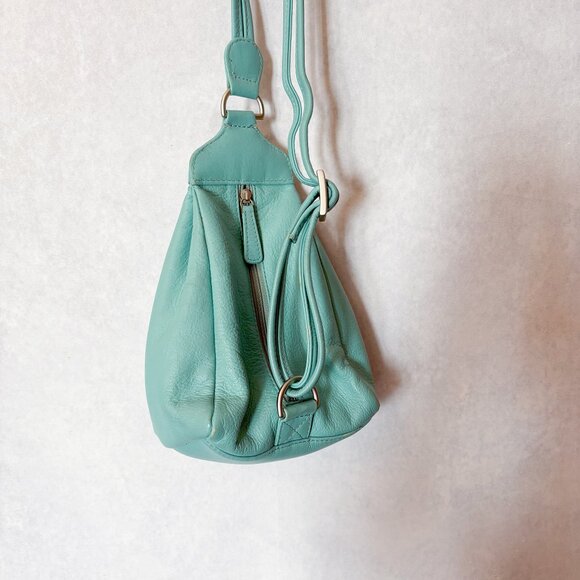 ILI New York & Toronto Leather Mini Backpack Light Green Small main image 15